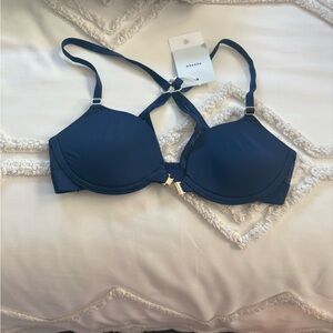 Women's Navy Pepper Bra